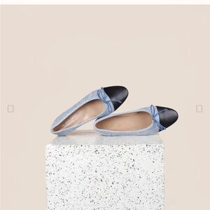 A. Soliani Como Ballet Flat - Denim/Black